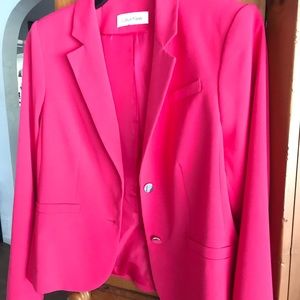 Calvin Klein Brilliant Pink Lined Blazer